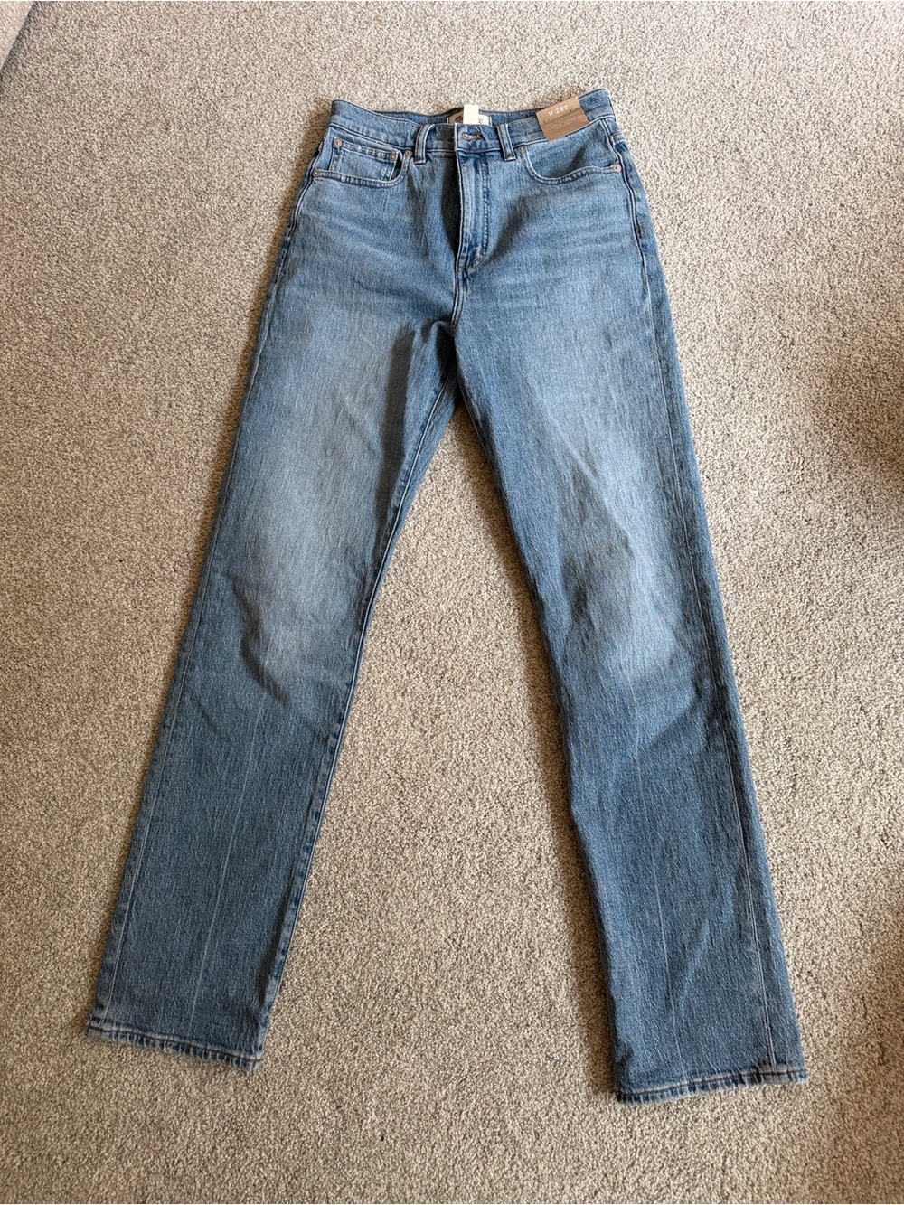 Madewell women’s 90’s straight high waisted tall jeans
